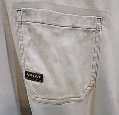 Ariat Rebar T-Shirt Men’s Medium Gray Short Sleeves Front Pocket