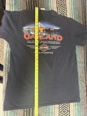 Oakland Harley Davidson Oakland, CA Shirt, L, 29 in Long 20 in Wide