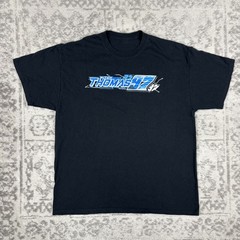 Mitch Thomas T Shirt Racing Motorsports #97 Valvoline Black Adult Size Large