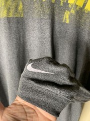 Vintage Nike Adrenaline Shirt Mens Sz L Gray Tag Sports Art Tee USA Y2K