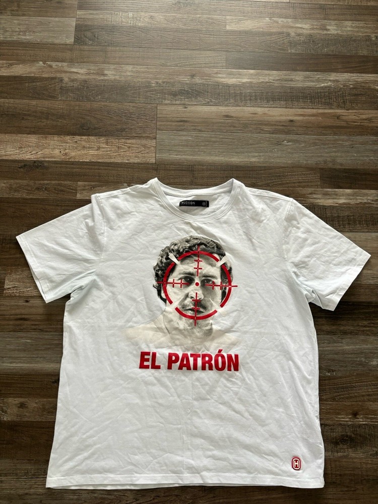 Hudson Outerwear Pablo Escobar Hip Hop Streetwear T-shirt Mens Sz 2XL