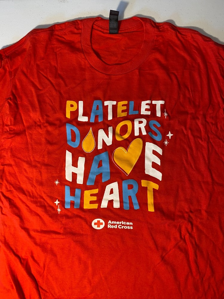 American Red Cross Platelet Donors Have Heart Christmas 2025 XL Long-Sleeve