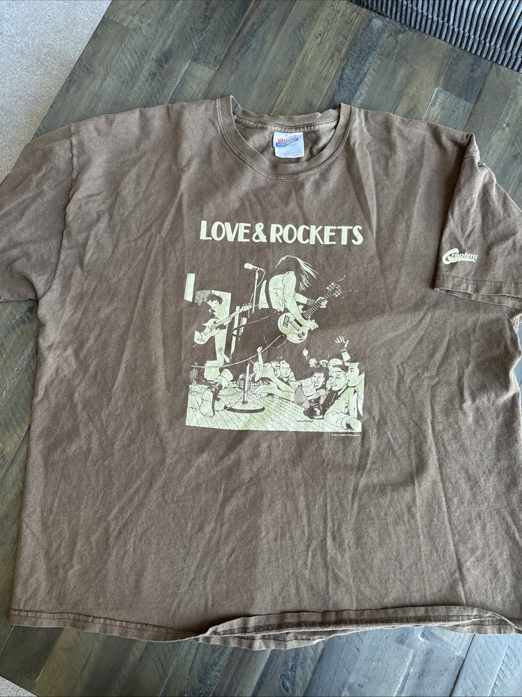 Vintage Love And Rockets Rare Mens 2XL T-Shirt