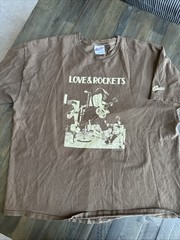 Vintage Love And Rockets Rare Mens 2XL T-Shirt
