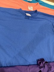 7 Vintage Blank Shirts SZ XL Made In USA Single Stitch 50/50 Great Array Colors