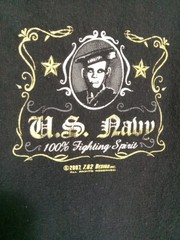 7.62 Design Men Black Print U.S Navy Hardcore American Sailors Tshirt Size Xl