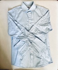 CHARLES TYRWHITT Slim Fit • Sky Blue • 100% Cotton Poplin • French Cuffs | 15/33