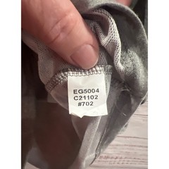 Members Mark Mens Luxury Tee Gray Heather French Terry Zipper Pocket EG5004 M