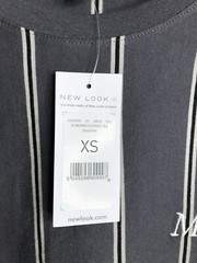 New Look NWT Striped Gray Tee MCMXCI Adult Size XS NEW MEN