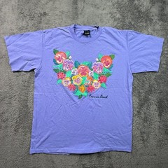 Vintage 90s Single Stitch Cannon Beach Oregon Tee Shirt Adult L Floral Islander