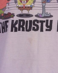 vintage 00s Y2K Nickelodeon Spongebob Squarepants T-Shirt 2002 Krusty Krew L