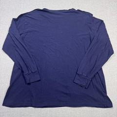 Polo Ralph Lauren Shirt Mens Large Blue Sportsman Graphic Long Sleeve Crewneck