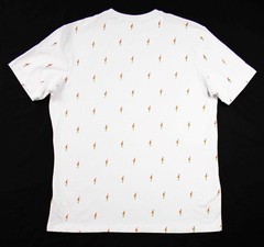 Free Planet Mens Pullover T Shirt L Short Sleeve Tee Crew Neck Pride White Multi