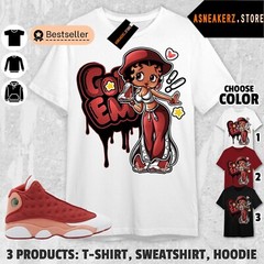 Shirt To Match Jordan 13 Dune Red Sneaker Matching Tee Got Em Betty T-Shirt