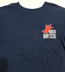 GILDAN * Aaron Watson Navy T-Shirt * God Bless Lane Frost * July in Cheyenne * L