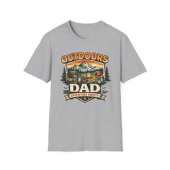 Outdoors Dad Camping Lake Gildan Tee Nature Fishing Hiking