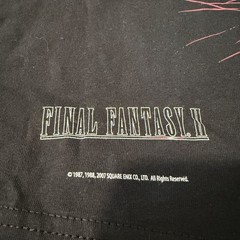 Final Fantasy II Playstation PSP Launch Promo T Shirt Size Large Square Enix