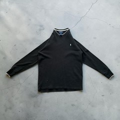 Polo Ralph Lauren Men’s Thermal Long Sleeve Waffle Knit Shirt Black