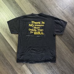 Vintage 2001 Bruce Lee There Is No Weapon More Deadly Than The Will T-Shirt