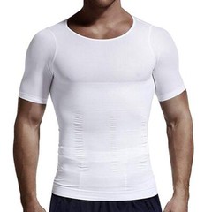 Men Slimming Body Shaper Posture Corrector Vest Tummy Compression T-Shirt Tops