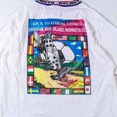 Vintage 1996 Olympics Soccer Shirt Large Final Kick To Athens Georgia Tee 90s