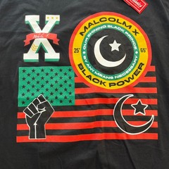 Headgear Classics Men’s T-Shirt Black XL Malcolm X Black Power Graphic Tee