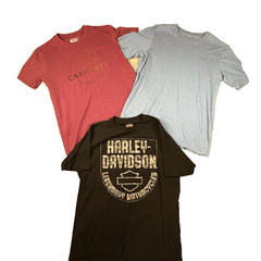 MIXED LOT OF 5 Men’s M T-Shirts H Davidson/Carhartt/N Face/Dickies/T Matthew