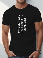 [Trend, Dog Tilt Font] Casual Trend! Description Dog Tilt Font Prin