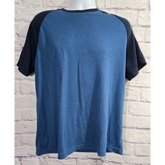 George Blue Short Raglan Sleeves Men’s Shirt Large Lightweight