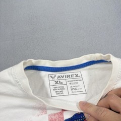 Avirex Shirt Mens XL White Snake Panther Rose Graphic T-Shirt Tee Tattoo