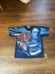 Vintage 00s race car aop Dale Earnhardt Jr. National Guard Tee
