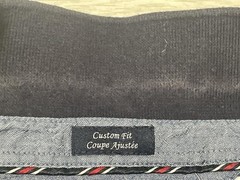 Tommy Hilfiger Men’s Striped Pique Polo Shirt Navy Blue White Short Sleeve Size