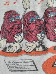 Vintage Cali. Raisin Tee Mint 1987 Touch Of Gold Large White!