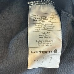 Carhartt K87 Loose Fit Pocket T-Shirt Mens Medium Black Blue Embroidered Logo