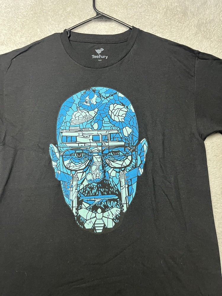 Breaking Bad Heisenberg T Shirt Men’s Medium Black Walter White TV Show Meth.