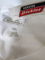 Genuine Dickies Performance Pocket Tee in White Size 4XL New With Tags
