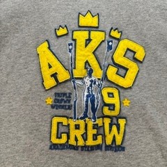 Akademiks Stadium Division AKS 9 Crew Graphic T-Shirt XXL Gray Y2K Embroidered