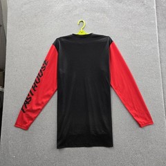 Fasthouse Men Shirt XL Red Graphic Speed Shop Activewear Grunge Logo Long Sleeve