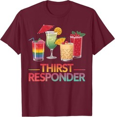 Thirst Response Responder Funny Bartender T-Shirt