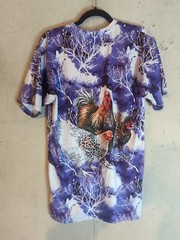 Cool Tye Dye Chicken Short Sleeve T Shirt Men’s Size Med 42 Cotton