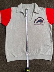 Vintage Late 70s Champion Blue Bar Tag Collared Short Sleeve Sweatshirt NDSU M