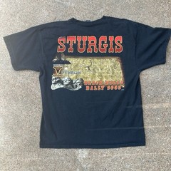 Choice Apparel Men’s L Black Sturgis Rally 2003 Graphic Cotton Crew Neck T-Shirt