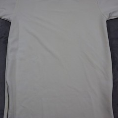 WEIV Essential Shirt Mens M Ivory Short Sleeve Mock Neck Stretch Zip Casual Tee