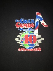 El Gran Combo de Puerto Rico 40 Aniversario Mens t shirt sz Large on a FOTL Tag