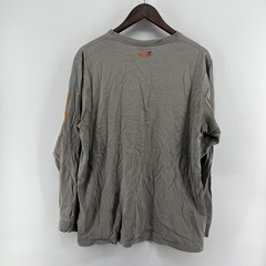Ariat FR Shirt Men Large Flame Fire Resistant Work Crew Long Sleeve Gray FLAWS