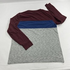 American Eagle Mens XL Heather Gray, Blue And Red Long Sleeve Tee Super Soft