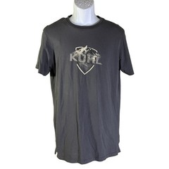 Kuhl Graphic T-Shirt Mens Size M Gray Wildfibre Organic Cotton Mountain Logo