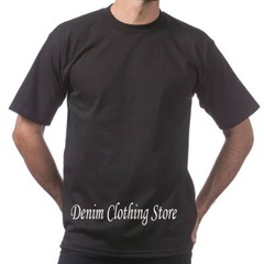 6 PACK PROCLUB PRO CLUB MENS HEAVYWEIGHT BLACK SHORT SLEEVE T SHIRTS COTTON TEE