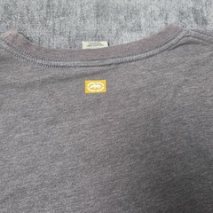 Vtg Y2K Exko Unlimited T Shirt Mens XL Gray Big Classic Logo Polycotton Hip Hop