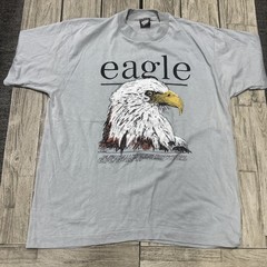 Vintage 1988 The Wild Side Bold Eagle Graphic Tee XL Made In Usa Single Stitch